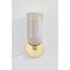 Liba 1 Light 4.75 inch Aged Brass/Soft Peignoir Wall Sconce Wall Light